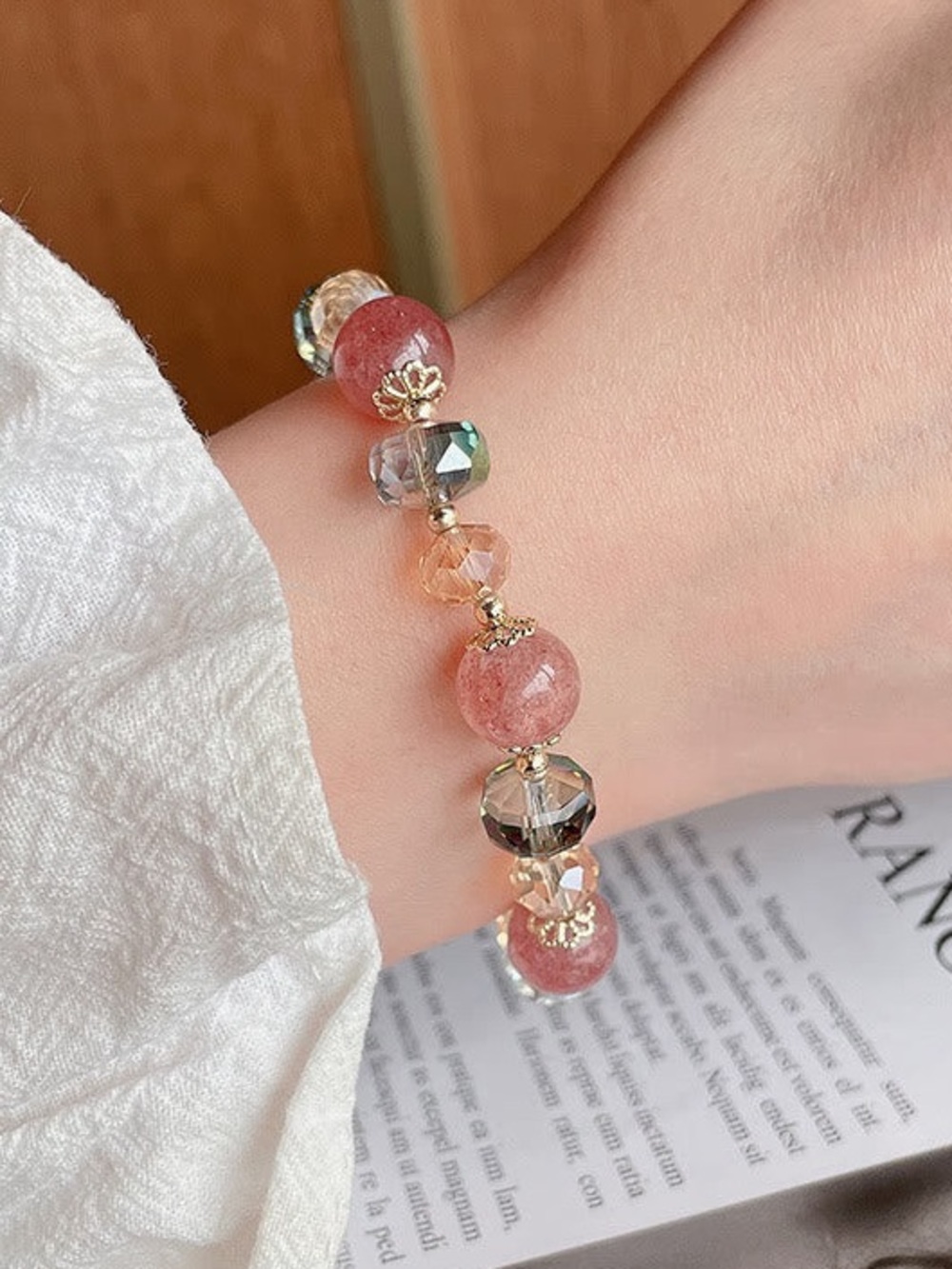 🆕New Strawberry Quartz Positive Crystal Bracelet for Love & Healing - Picture 6 of 7